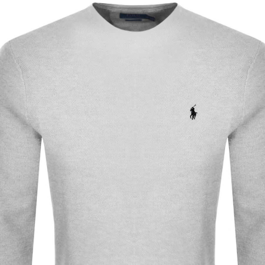 Alternative Image for ProductRalph Lauren Long Sleeved Crew Neck T Shirt Grey2